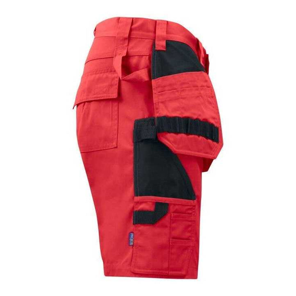 Red - Lifestyle - Projob Mens Prio 5535 Work Shorts