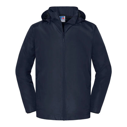 French Navy - Front - Russell Mens Essential Waterproof Hooded Jacket