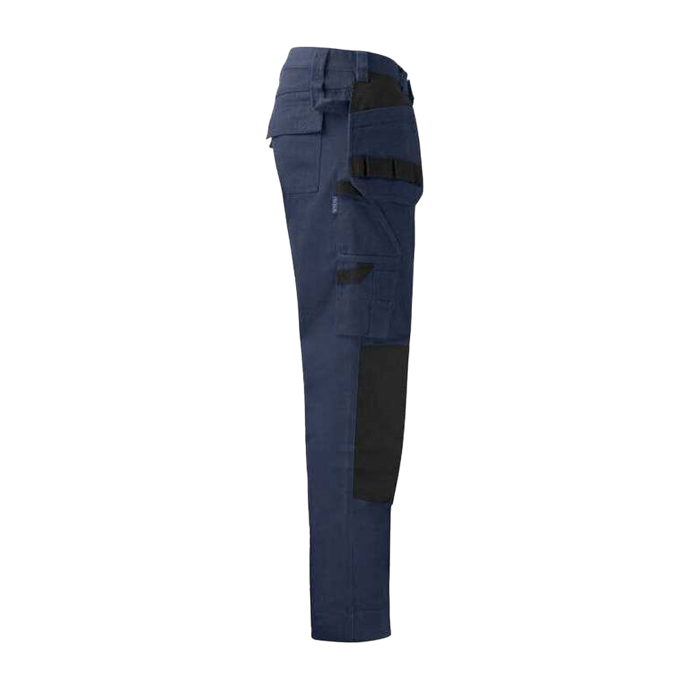 Navy - Lifestyle - Projob Mens Prio 5530 Cotton Work Trousers