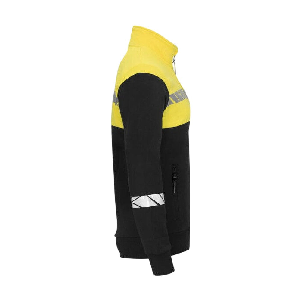 Black-Yellow - Lifestyle - Projob Womens-Ladies Progression 7105 Reflective Sweatshirt