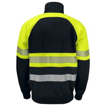 Yellow-Black - Back - Projob Mens 6120 Sweatshirt