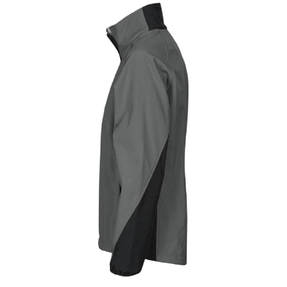 Grey - Side - Projob Womens-Ladies Prio 2423 Soft Shell Jacket
