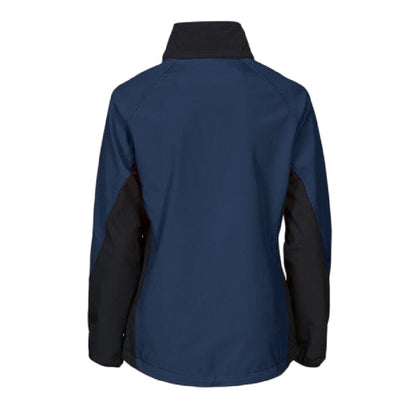 Navy - Back - Projob Womens-Ladies Prio 2423 Soft Shell Jacket
