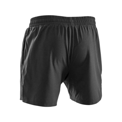 Black - Back - Spiro Mens Recycled Running Shorts