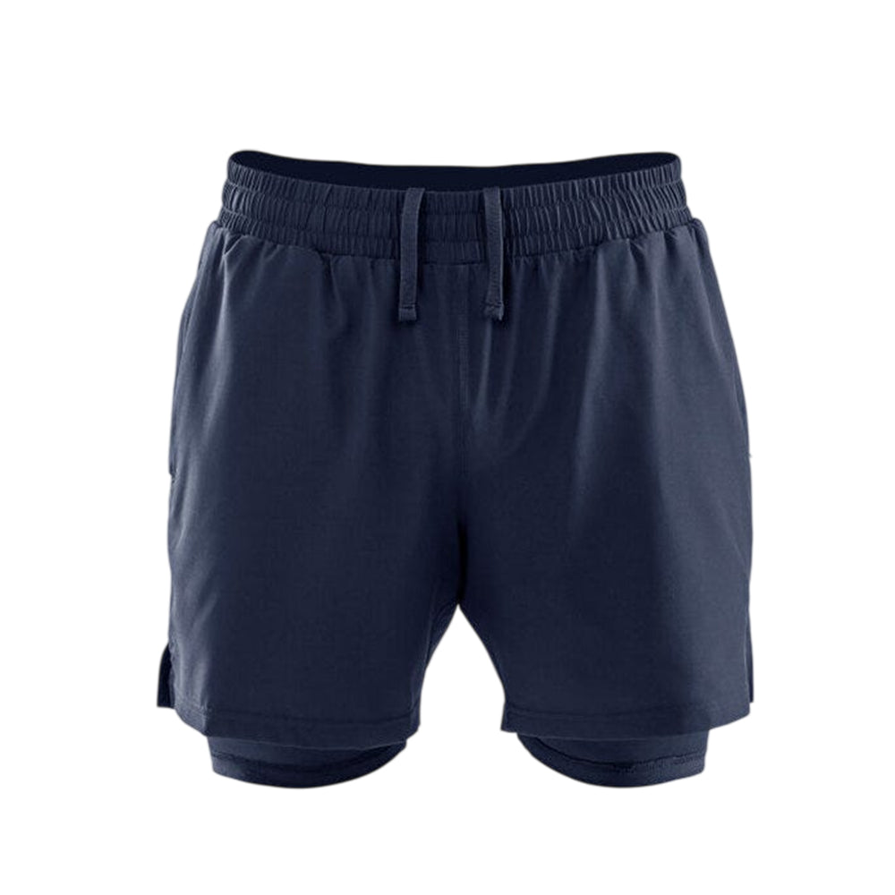 Navy - Front - Spiro Mens Recycled Running Shorts