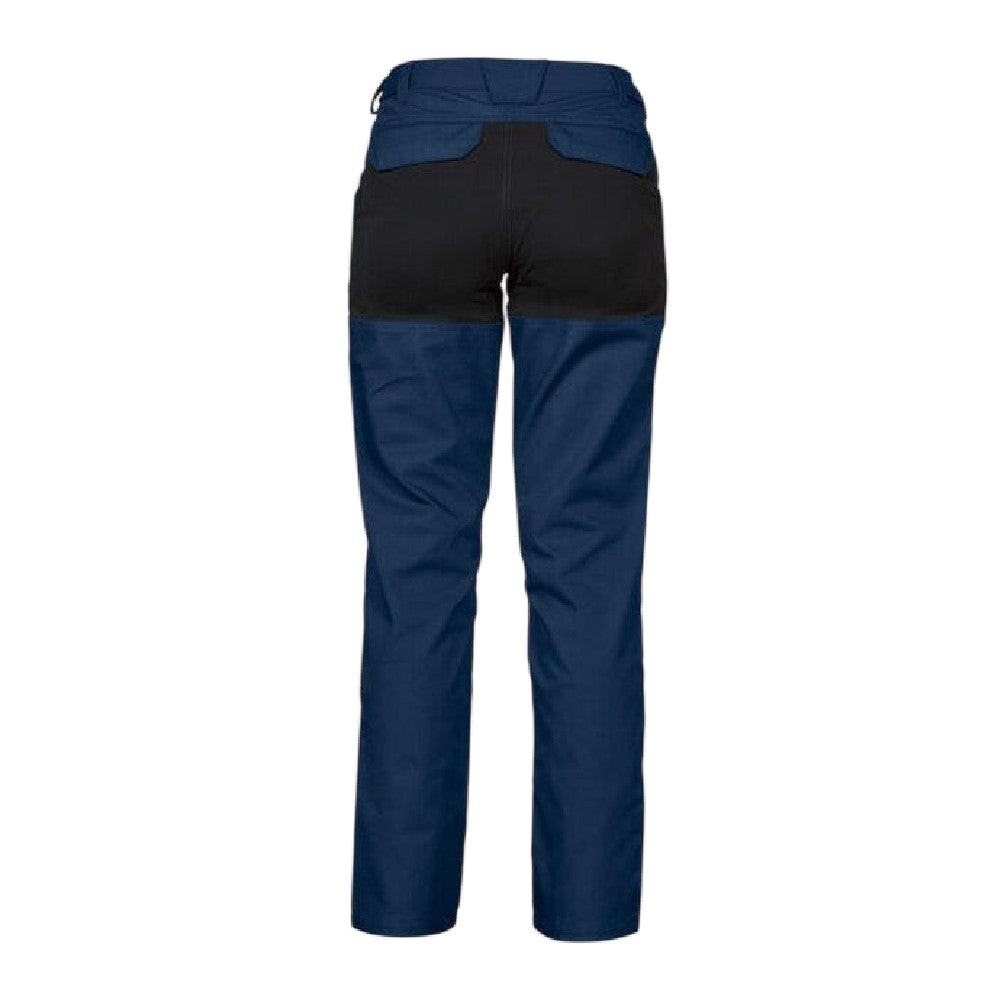 Navy - Back - Projob Womens-Ladies 2521 Stretch Work Trousers