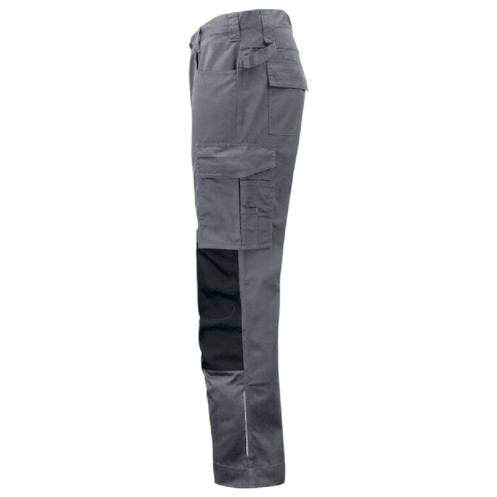 Grey - Side - Projob Mens Prio 5532 Work Trousers