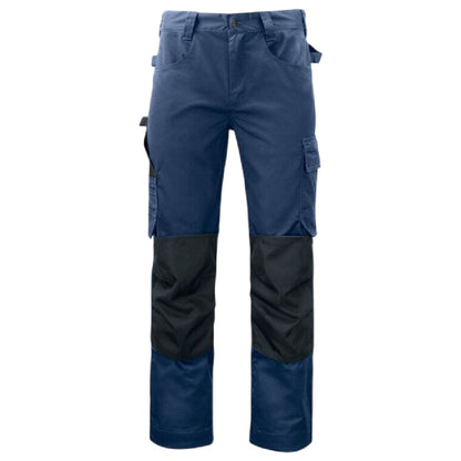 Navy - Front - Projob Mens Prio 5532 Work Trousers