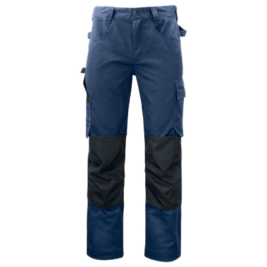 Navy - Front - Projob Mens Prio 5532 Work Trousers