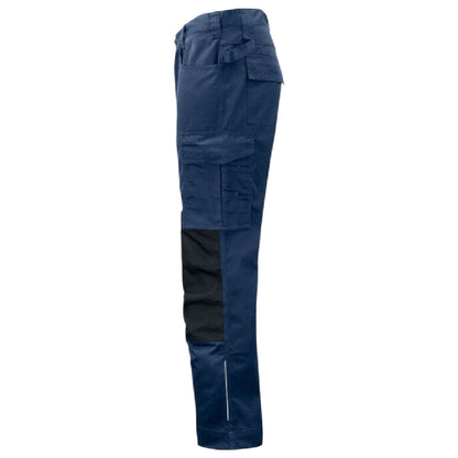 Navy - Side - Projob Mens Prio 5532 Work Trousers