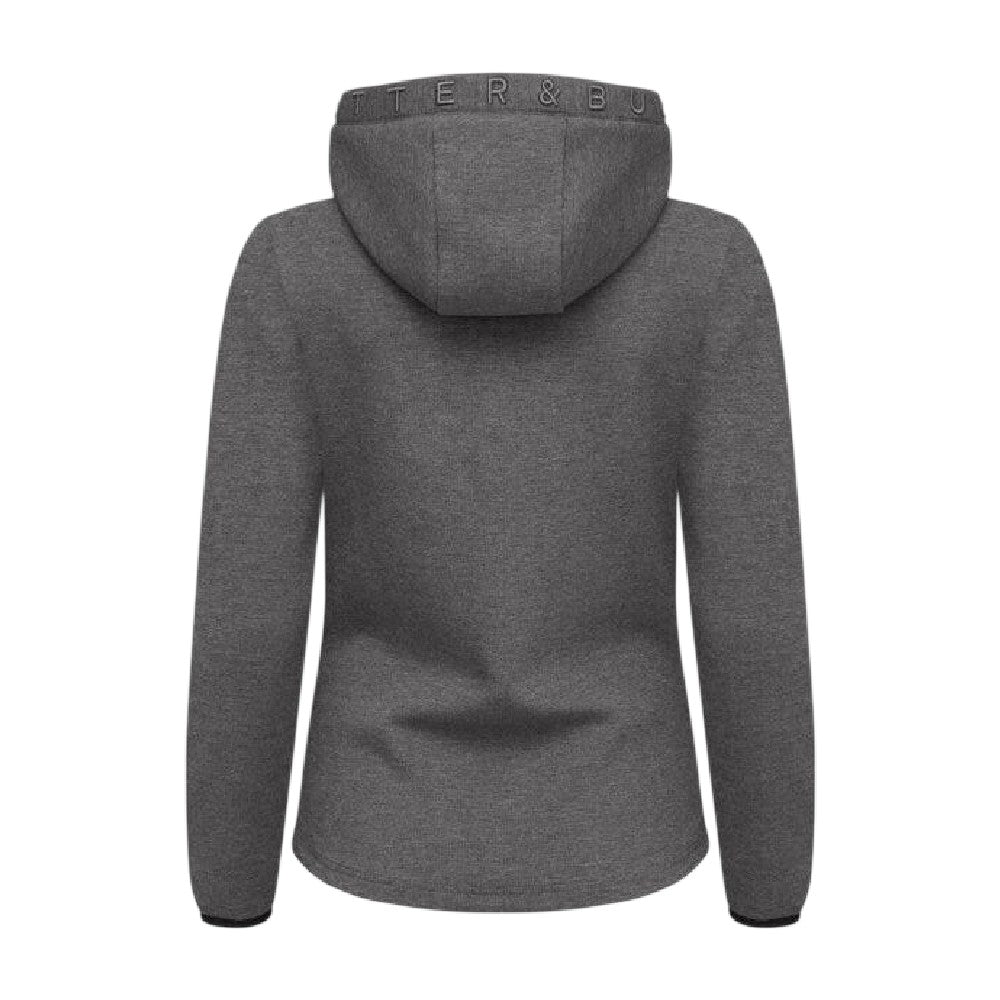 Anthracite Melange - Back - Cutter & Buck Womens-Ladies Pemberton Lightweight Full Zip Hoodie