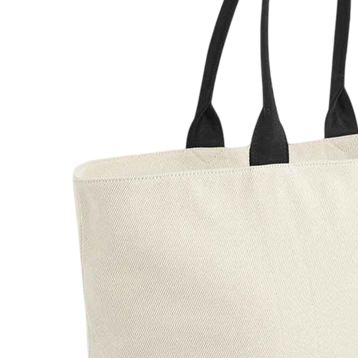 Natural-Black - Back - Quadra Puerto Weekender Twill Tote Bag
