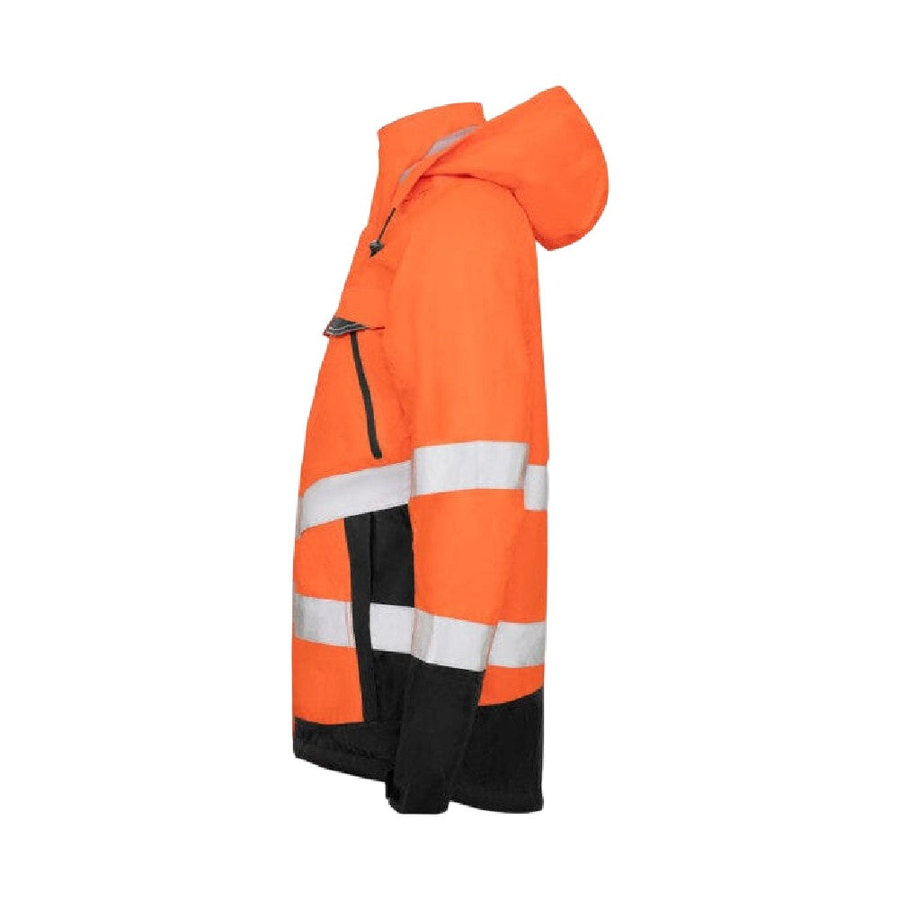 Orange-Black - Side - Projob Mens Prio 6440 Jacket