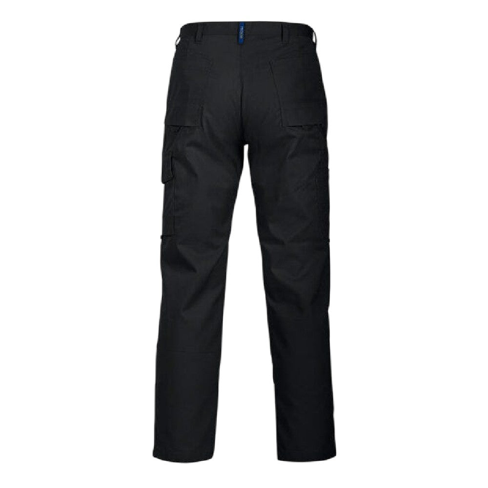 Black - Back - Projob Mens 2501 Plain Work Trousers