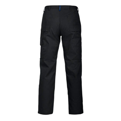 Black - Back - Projob Mens 2501 Plain Work Trousers