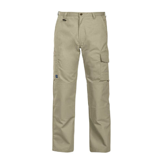 Khaki Brown - Front - Projob Mens 2501 Plain Work Trousers
