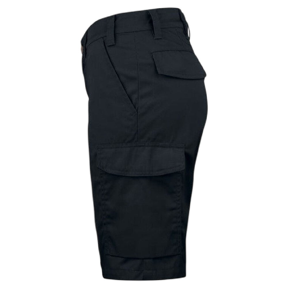 Black - Side - Projob Womens-Ladies 2529 Lightweight Work Shorts