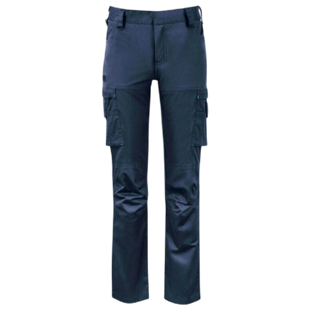 Navy - Front - Projob Womens-Ladies 2553 Trousers