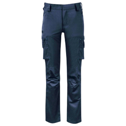 Navy - Front - Projob Womens-Ladies 2553 Trousers