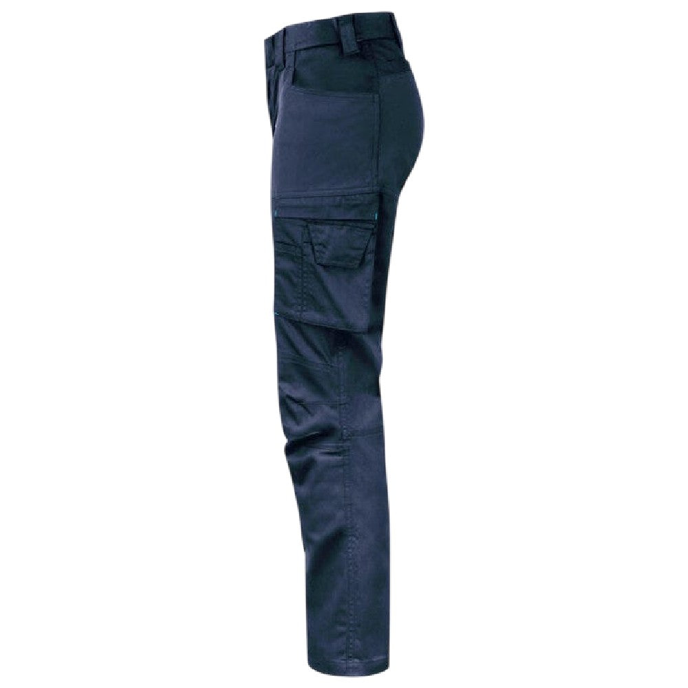 Navy - Side - Projob Womens-Ladies 2553 Trousers