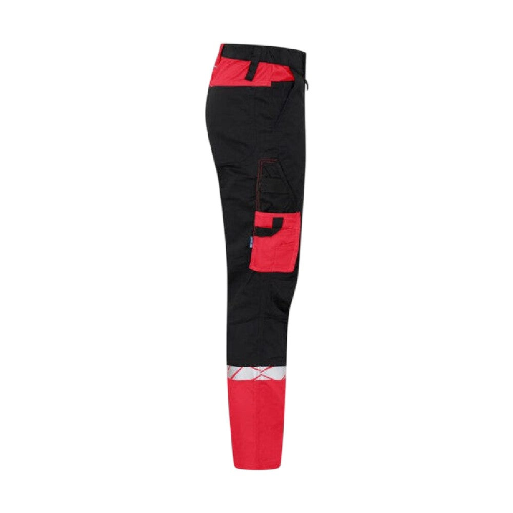 Black-Red - Lifestyle - Projob Mens 7507 Service Work Trousers