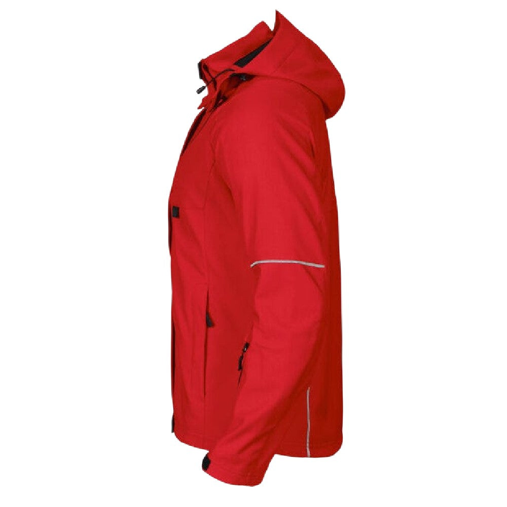 Red - Side - Projob Womens-Ladies 3412 Functional Jacket