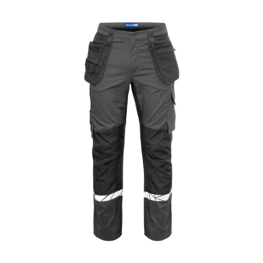 Grey-Black - Front - Projob Mens Two Tone Work Trousers