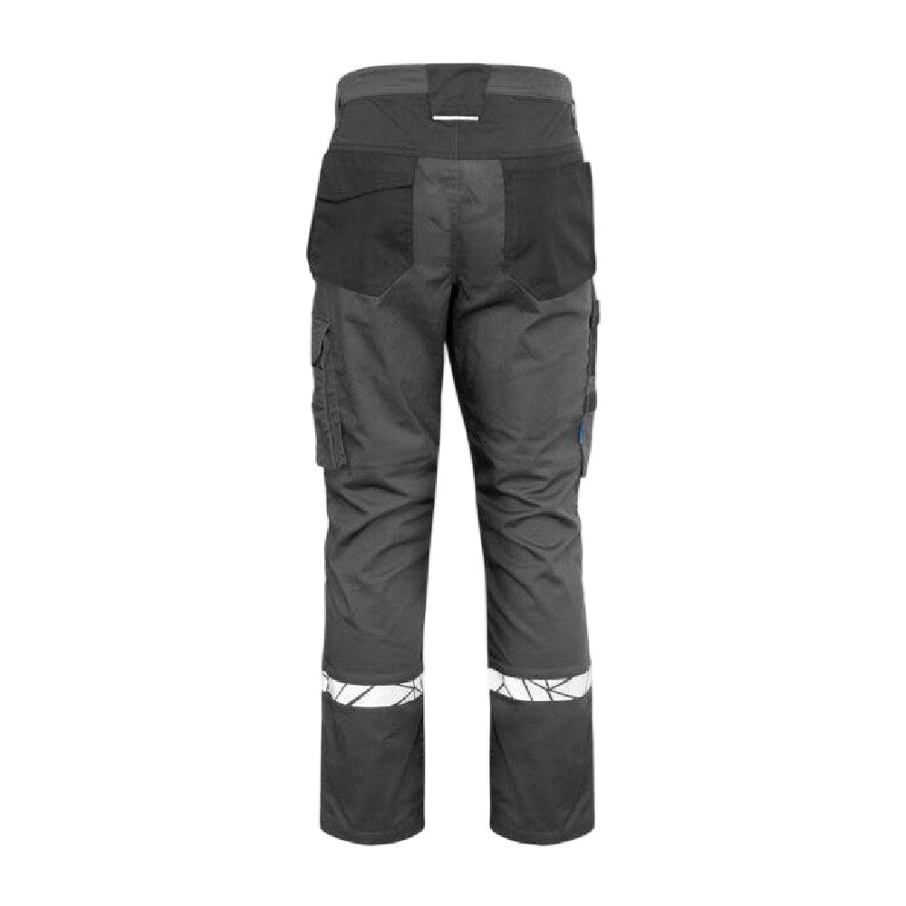 Grey-Black - Back - Projob Mens Two Tone Work Trousers