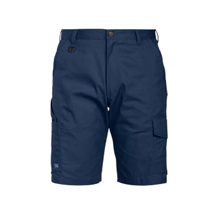 Navy - Front - Projob Mens 2505 Plain Shorts