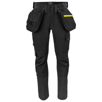 Black - Front - Projob Mens 5551 Stretch Work Trousers