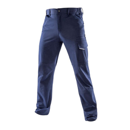 Navy - Front - Result Mens Dynamic Slim Work Trousers