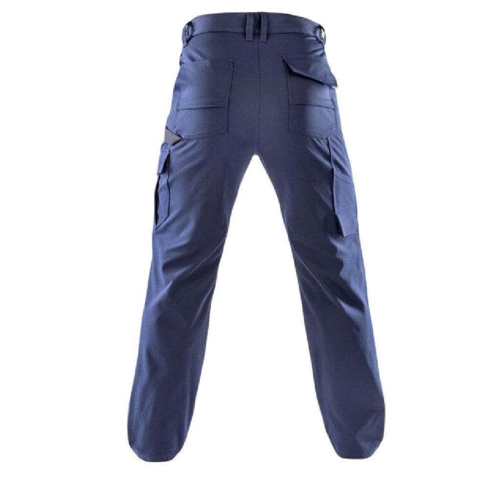 Navy - Back - Result Mens Dynamic Slim Work Trousers
