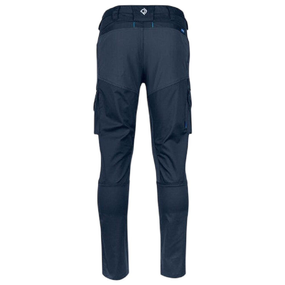 Navy - Back - Projob Mens 2552 Stretch Work Trousers