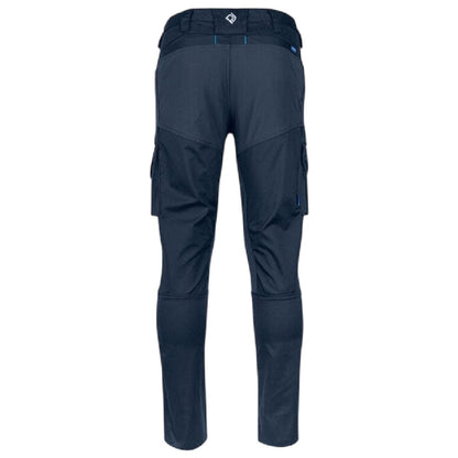 Navy - Back - Projob Mens 2552 Stretch Work Trousers