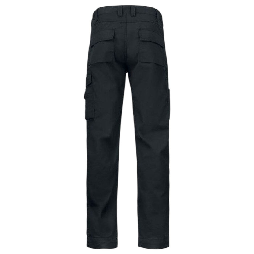 Black - Back - Projob Mens Prio 2530 Work Trousers