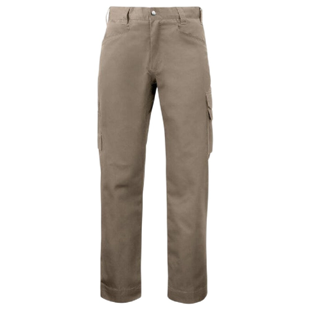 Khaki Green - Front - Projob Mens Prio 2530 Work Trousers