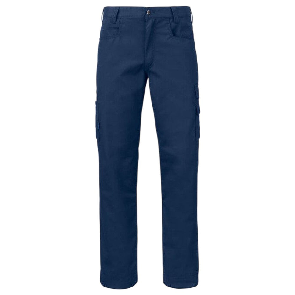 Navy - Front - Projob Mens Prio 2530 Work Trousers