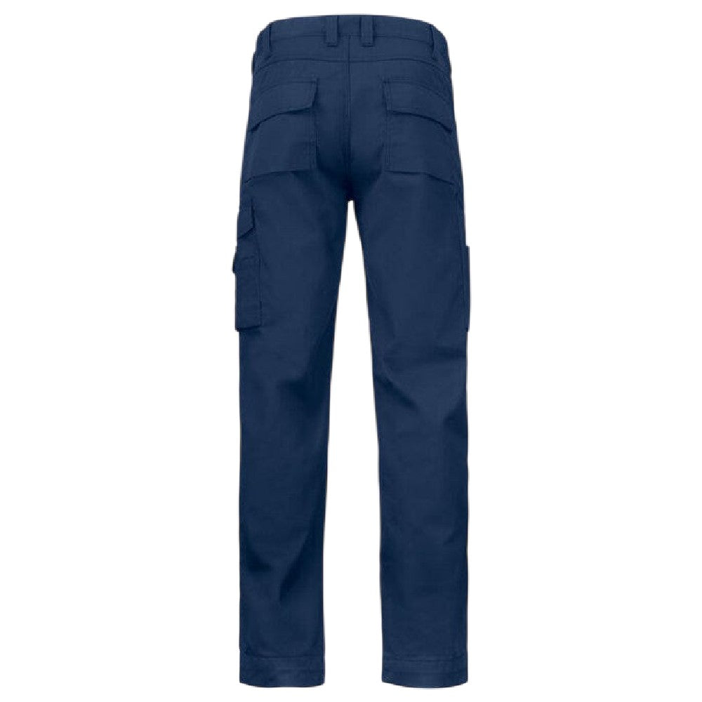 Navy - Back - Projob Mens Prio 2530 Work Trousers