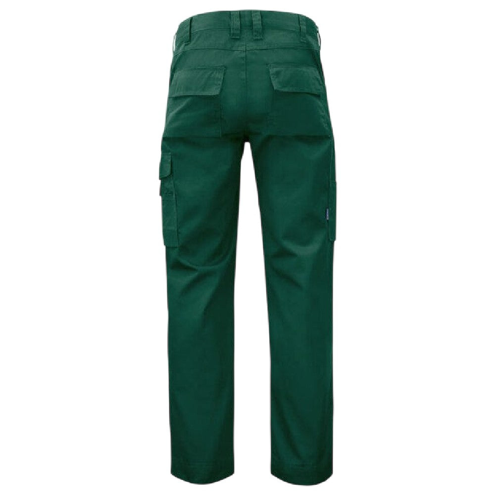 Forest Green - Back - Projob Mens Prio 2530 Work Trousers