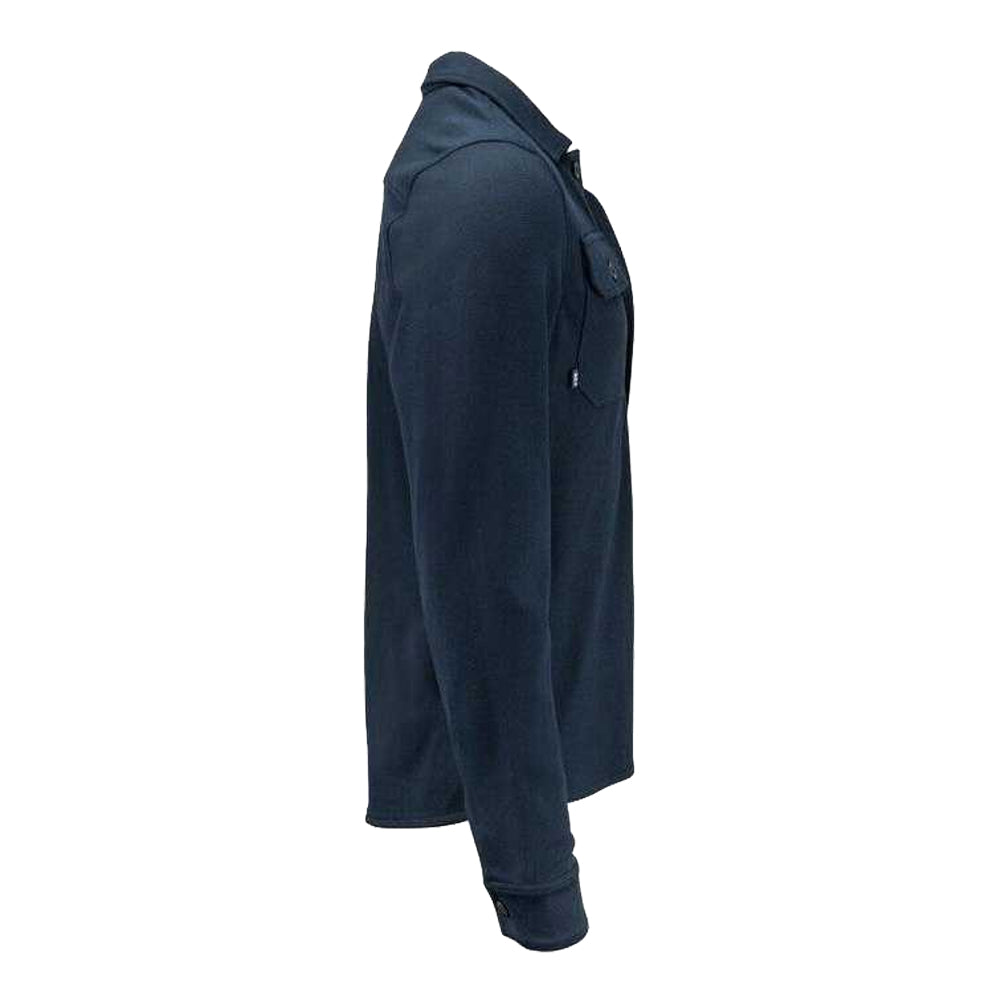 Dark Navy - Side - Cutter & Buck Mens Advantage Leisure Shirt