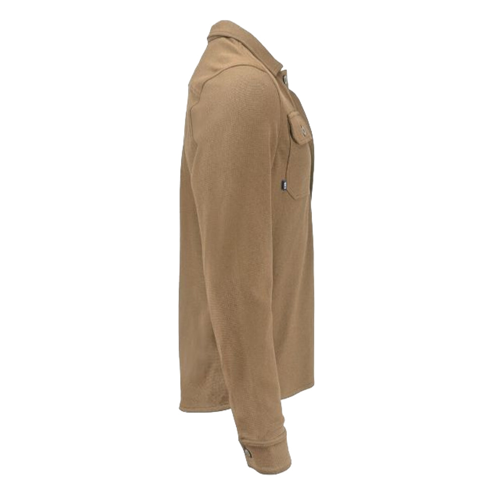 Khaki - Side - Cutter & Buck Mens Advantage Leisure Shirt
