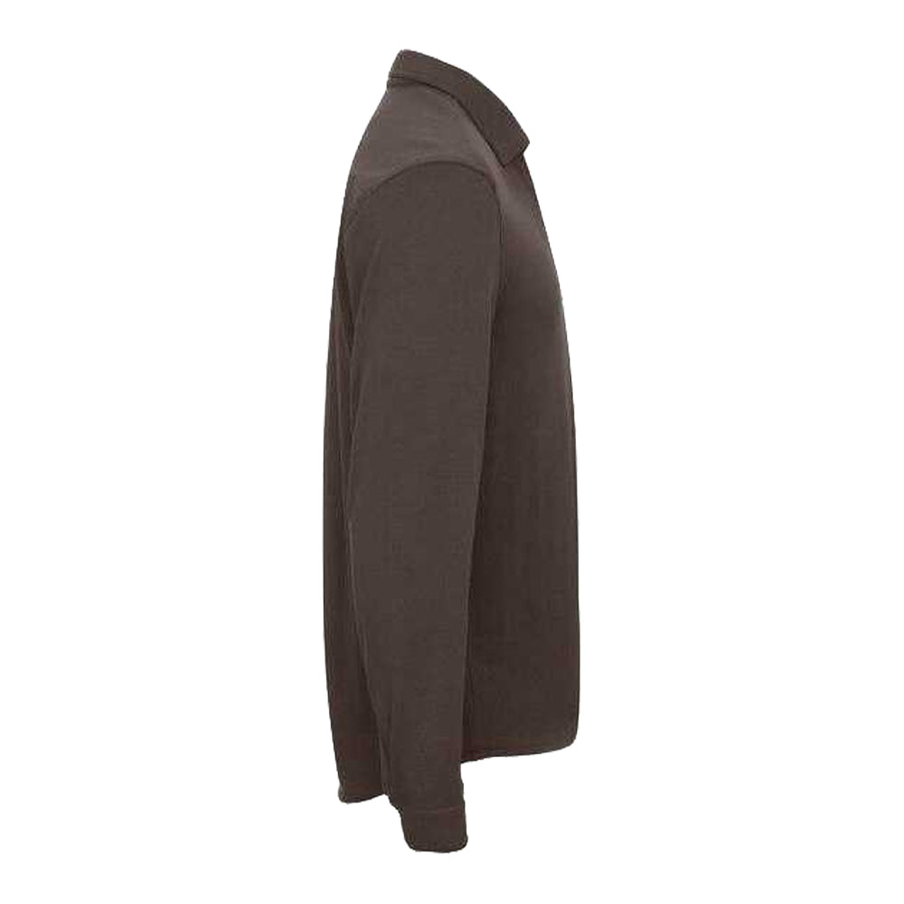 Dark Mocha - Side - Cutter & Buck Mens Advantage Leisure Shirt