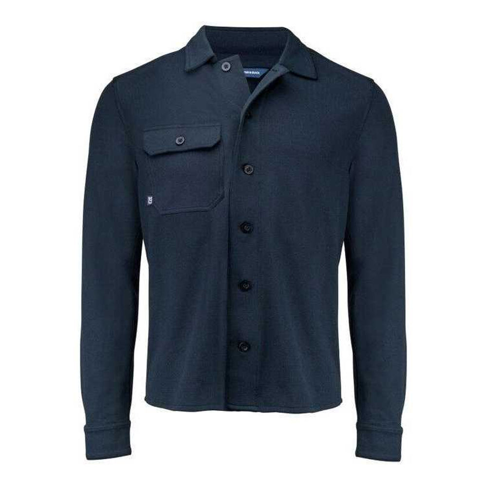 Dark Navy - Front - Cutter & Buck Mens Advantage Leisure Shirt