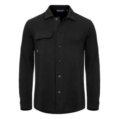 Black - Front - Cutter & Buck Mens Advantage Leisure Shirt