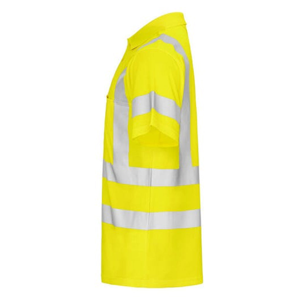 Yellow - Lifestyle - Projob Mens Prio Pique High-Vis Polo Shirt