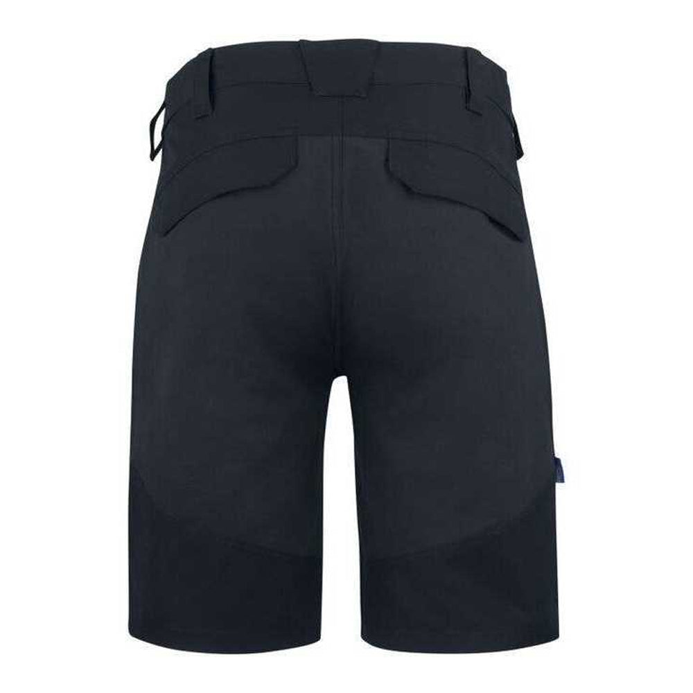 Black - Back - Projob Mens Service Stretch Shorts