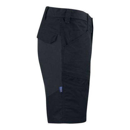 Black - Side - Projob Mens Service Stretch Shorts