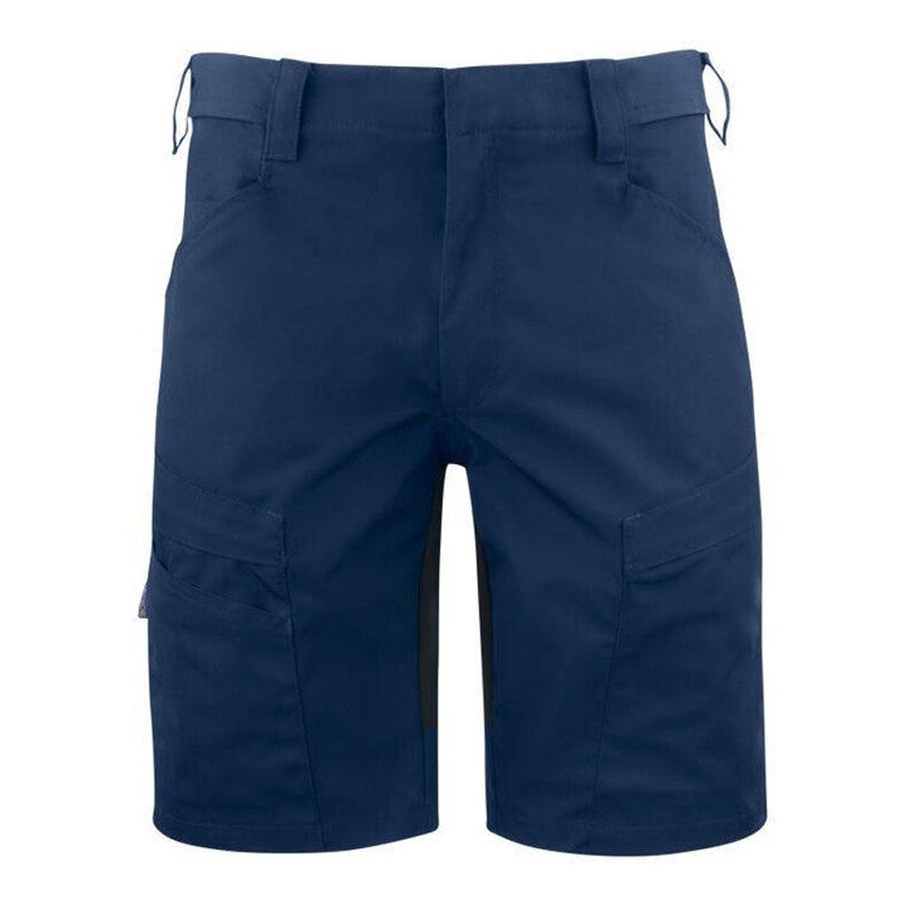 Navy - Front - Projob Mens Service Stretch Shorts