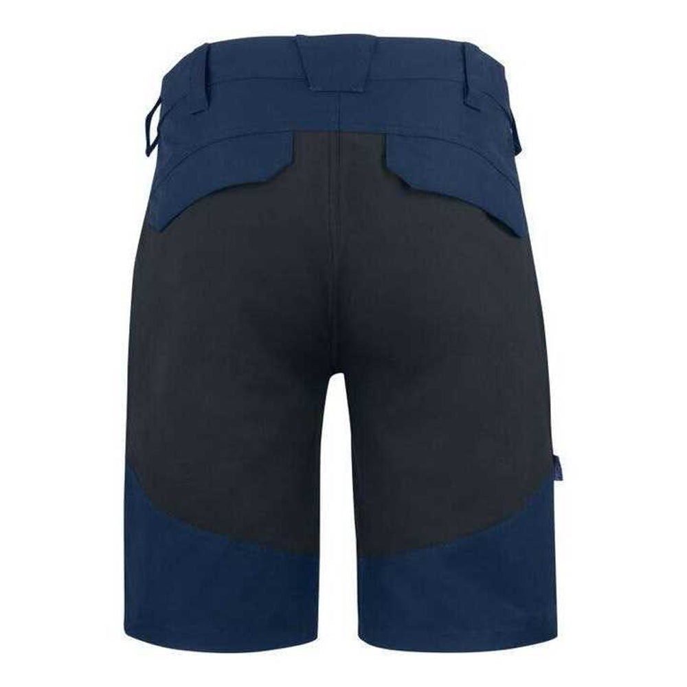 Navy - Back - Projob Mens Service Stretch Shorts