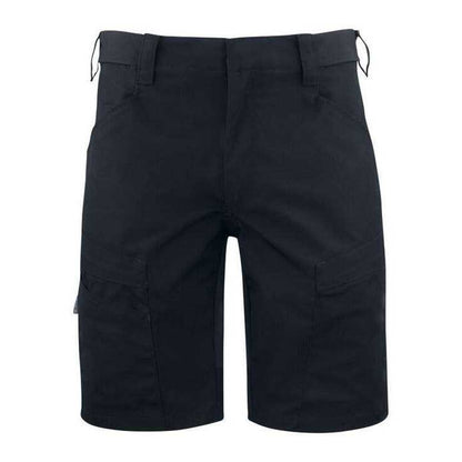 Black - Front - Projob Mens Service Stretch Shorts